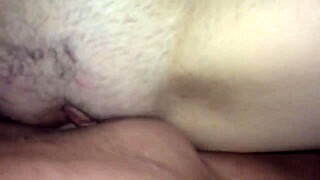 Granny sucks cock before anal creampie