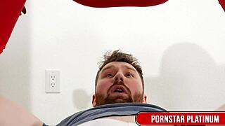 Blonde MILF Alura Jenson dominates Keith Grimm's thick cock with her big tits and ass.