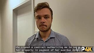 Busty Blonde Karina King Uses Her Big Fake Boobs To Pay Off Debt