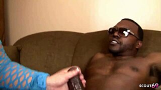 Bella Bendz Sucks Big Black Cock First Time, Gagging And Tasting Cum!