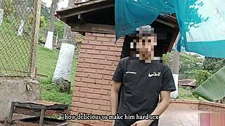 Horny Stepsiblings Have Hardcore Outdoor Sex With Blowjob And Creampie