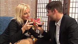 Busty stepmom enjoys table fuck