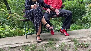 Does Curvy Mother In Law Get Cum Outdoors?