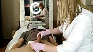 Russian beauty contrasts shaving with intense fucking on webcam