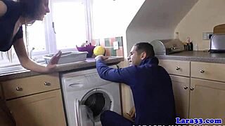 I, the cheeky plummer, fitted the english milf's pipe gud