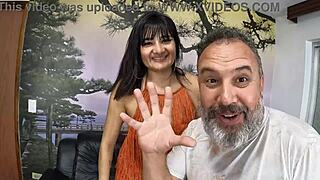 leticia cortes in her first time filming debut at the mansion with wet interracial cunilingus and assfucking