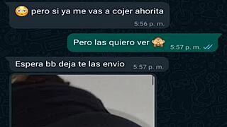 My friend in mini shorts gets hot during WhatsApp chat 😏