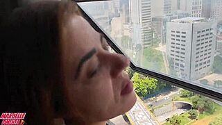 Sunday chat with cousin at window