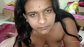 Dirty cum in mouth and dirty blowjob give indian desi kavita bhabhi, homemade friend roleplay mommy roommate couple skinny mother in law dirty talk.