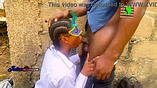 Petite MILF Bent Over for Big Black Cock