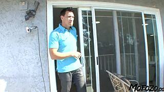 mofozo com - brunette amateur enjoys fucking with her step dad