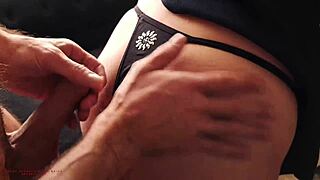 Rough bent over creampie surprise 😏