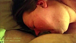 Does this fat milf bbw enjoy that monster cock?