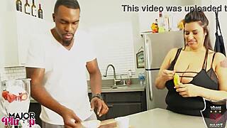 Gym flirt sofia lures rome to fuck her pussy and cum on her ass. she talks dirty while he licks her clit.