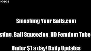Can two milfs humiliate your balls in femdom fetish?