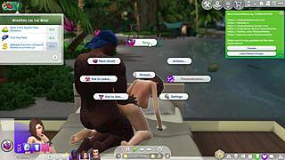 my simplified mom and her bbc boyfriend having anal sex as they do in real life