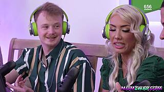 Little Puck And Stepson Mike Host Naughtiest Podcast With Madison Blaze And Jimmy