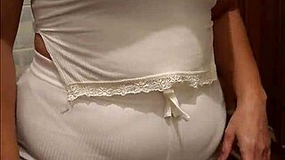 My friend's mom catches me flashing in the shower