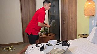 Monique Fuentes Masturbates With Microphones, Stepson Discovers