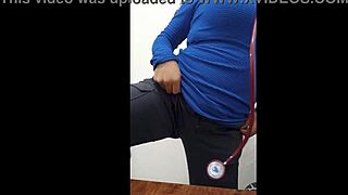 Colombian Latina Nurse In Hospital Feels Excited Making Dirty Homemade Porn In Boss's Office First Time