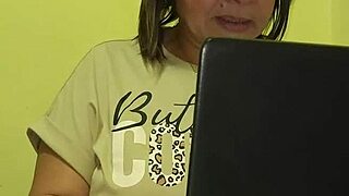 I fuck my stepmother to keep her quiet about my grades