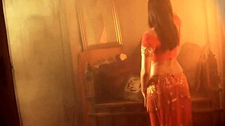 Lovely Brunette Dances Gracefully On Stage