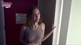 Claire roos, the babysitter, has a quick fuck with her boss seth brogan in bed