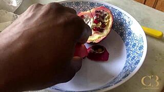 Hot Sunday Afternoon: Deep In Her Ass And Eating Pomegranate