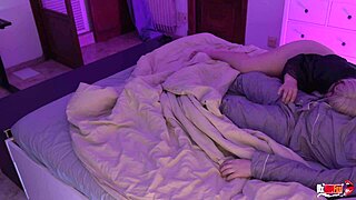 Stepmom sucks stepson's cock hard