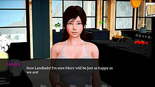 In my new family, MILF plays games with big tits