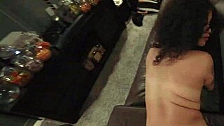 Remy woods cheats in theater room roleplay, screaming and moaning with big ass sex