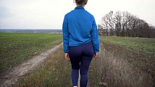 Milf Nice Ass Walks In Tight Pants From Behind!