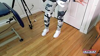 Petite Blonde Finger Fucks Pussy And Sucks Cock