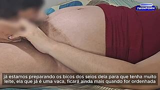 Married housewife enjoys being sucked by cuckold and almost caught by son part 2