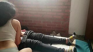 I feel the young horny girl masturbating me and making me cum with her mouth