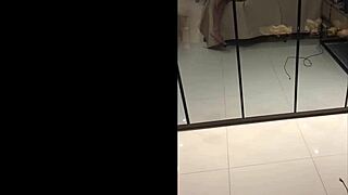 Wife rides cuckold's cock in hotel