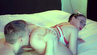 The man and his lady share a private encounter