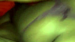 Nasty ebony milf stripper goes full freak with ass spanking and underwear tease