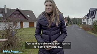 Hey, this hot brunette wife loves bigger cocks and cum in mouth public