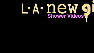 i watched my elegant dark-haired beauty in the shower