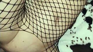 Beautiful Lingerie On Skinny Wife's Body Drives Him Wild!