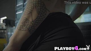 Big ass blonde milf nicole aniston exposed amazing body after striptease with tits tattoo ass small 18+ tits undressing clothes ripped