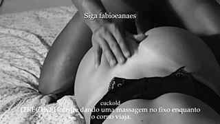 Hotwife Safada Massageando o Pauzão do Fixo Enquanto o Corno Teve que Fazer uma Viagem Ela Filmou Tudo para Ele Trecho