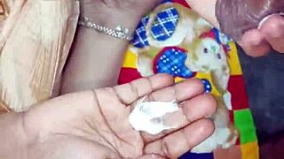 Indian girlfriend sucks cock hard