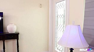 Hung stud stretches milf pussy wide.