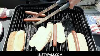 Selena Sucks Stepbrother Johnny's Wiener At Party