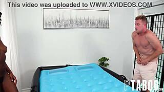 Nicole Kitt gives Van Wylde a nuru massage in the car