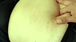 MILF Explores Orgasmic Belly Fetish in Amateur Session with Intense Climax