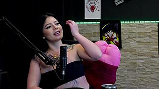 Kalyca's blowjob fetish with 24cm cock outdoors