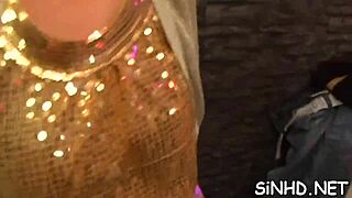 At the slippery juicy fuckfest party, amateurs engage in rough fucking and cum in pussy.